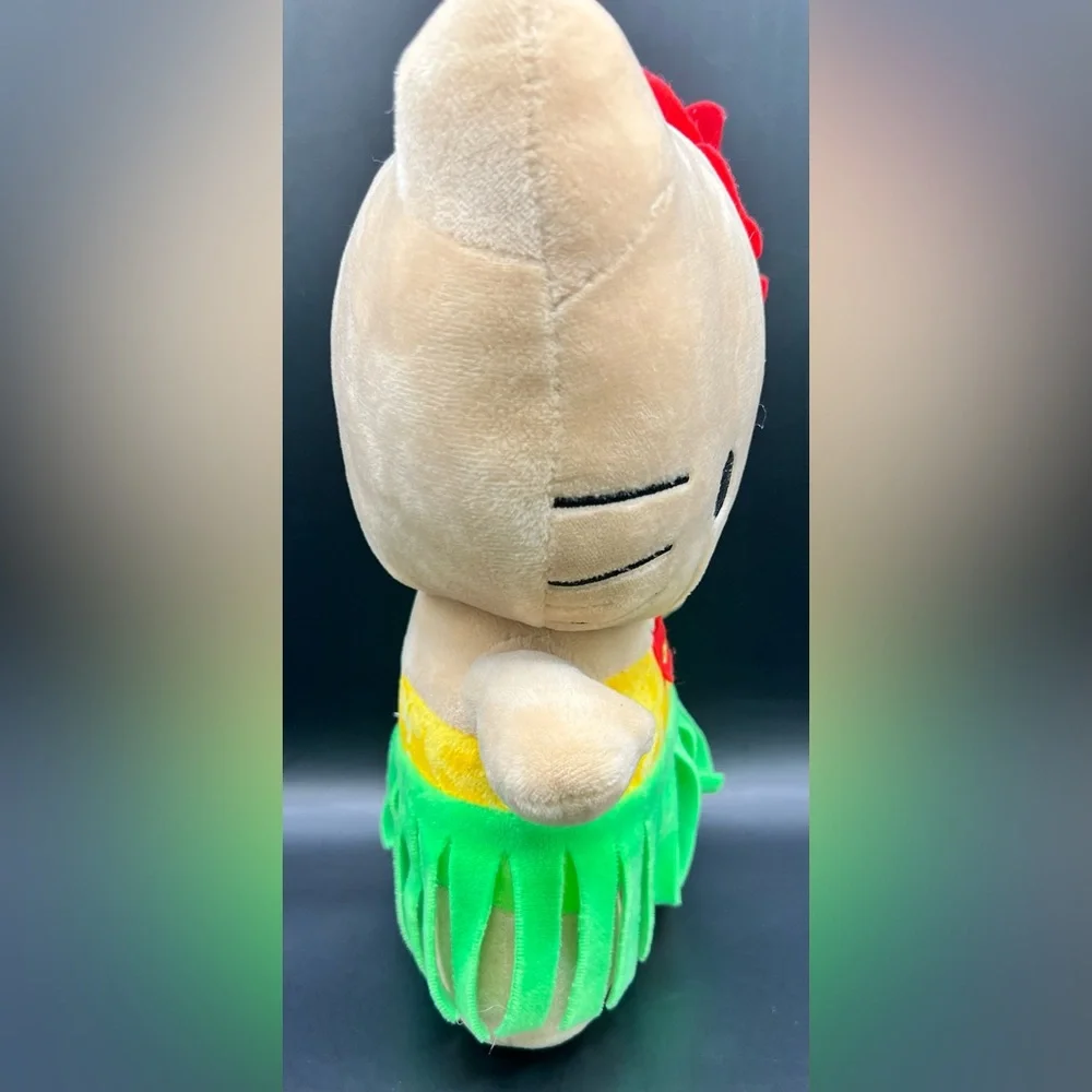 Hello Kitty‎ Plush with Red Flower and Green Skirt- 11 inches